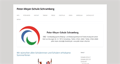 Desktop Screenshot of peter-meyer-schule.de